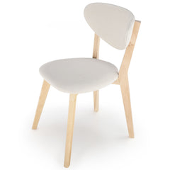 Lot de 2 chaise style scandinave Canada Crème