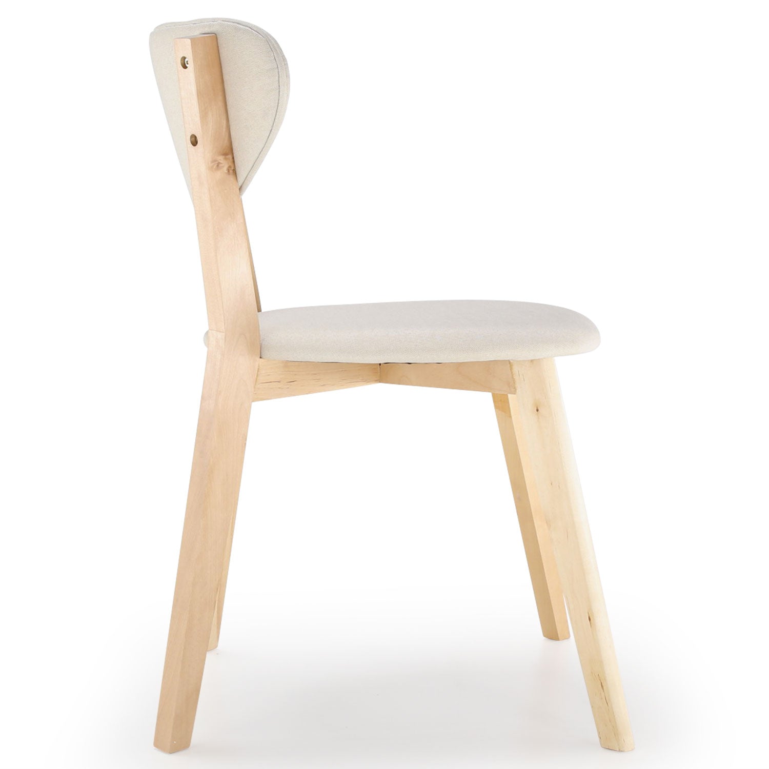 Lot de 2 chaise style scandinave Canada Crème