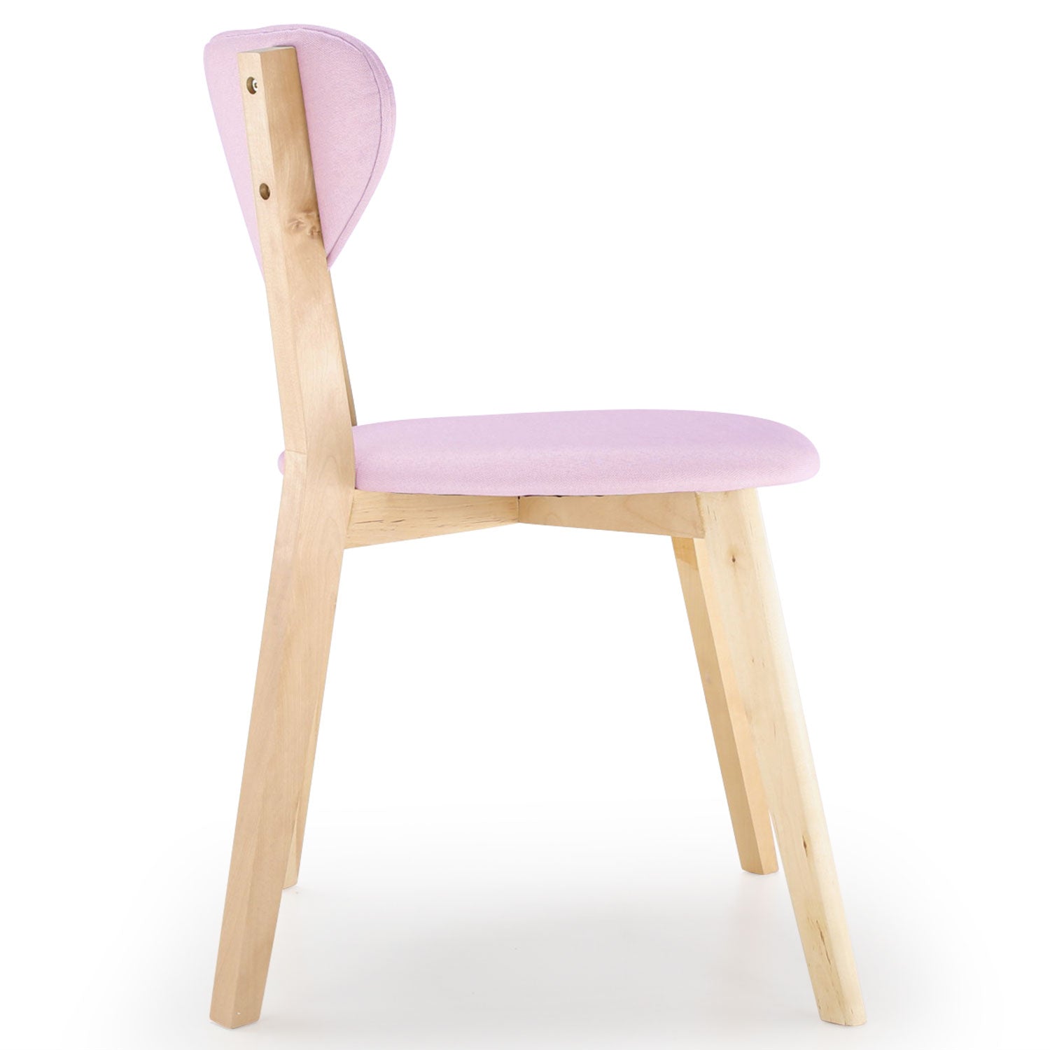 Lot de 2 chaises style scandinave Canada Rose