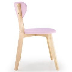 Lot de 2 chaises style scandinave Canada Rose