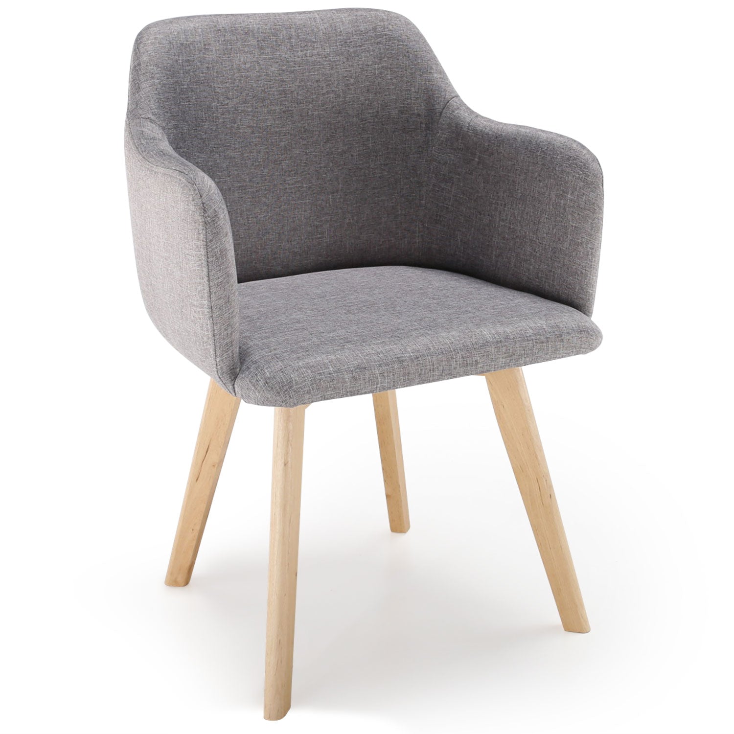 Chaise style scandinave Candy Tissu Gris