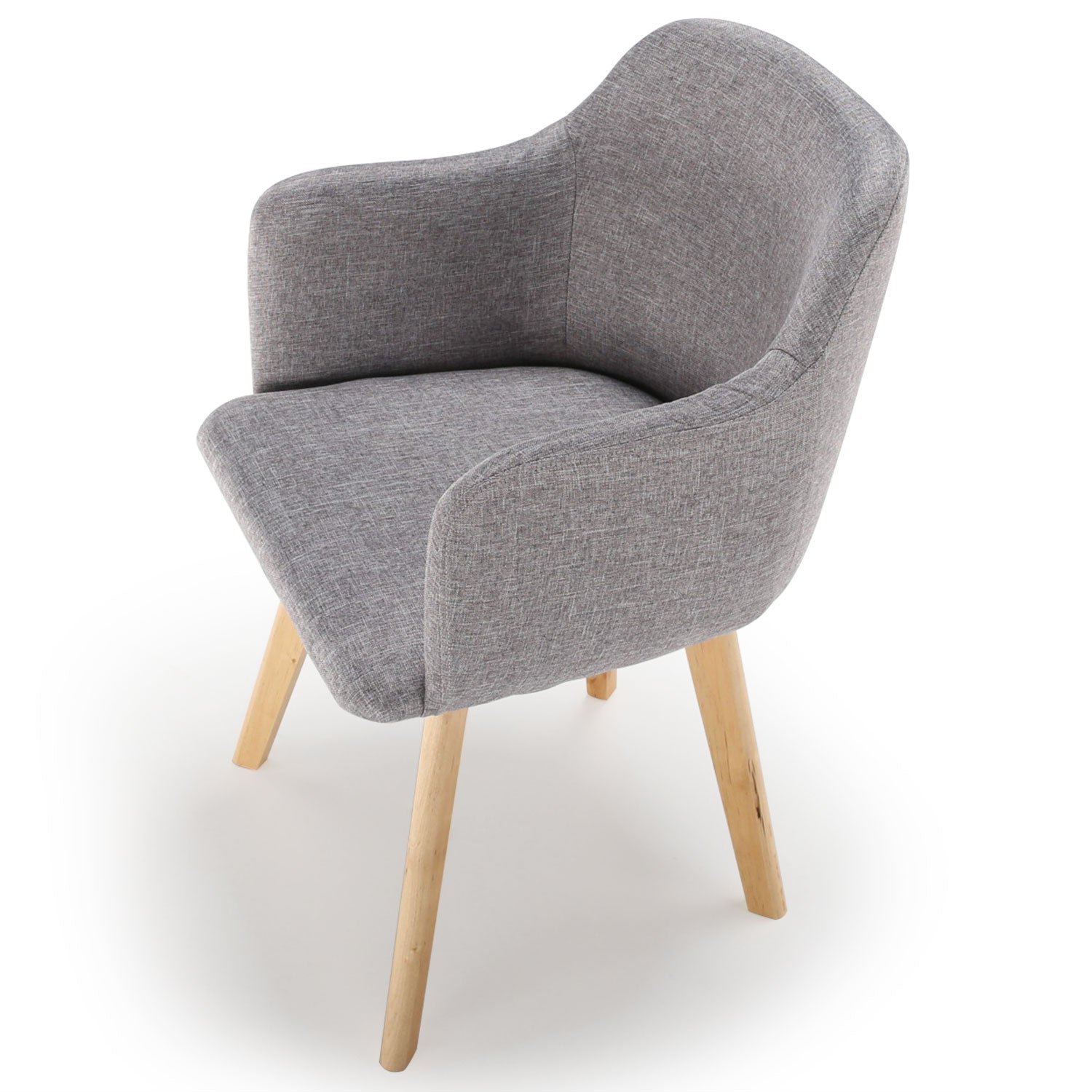 La chaise scandinave Tissu Gris Candy