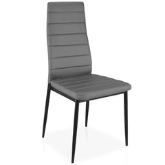 La chaise matelassée Stratus Gris