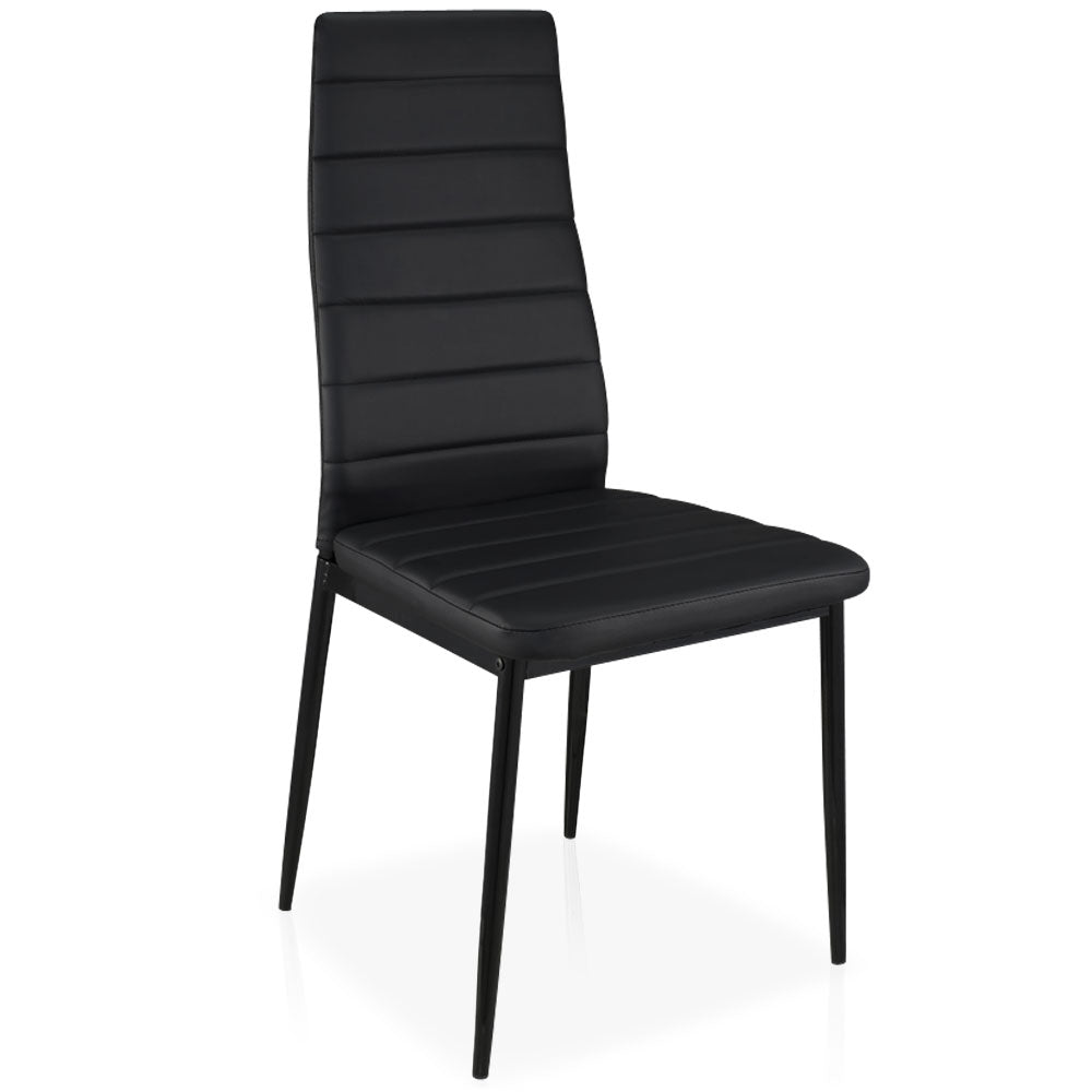 La chaise matelassée Stratus Noir