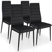 Ensemble de 4 chaises Stratus noires