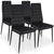 Ensemble de 4 chaises Stratus noires