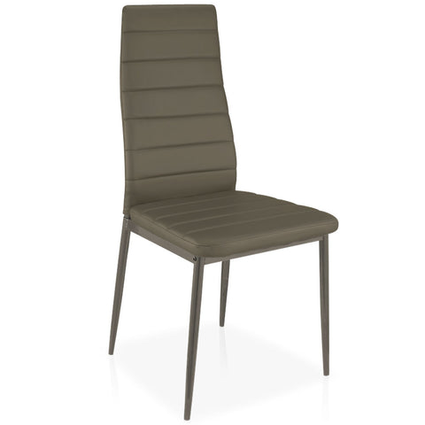 La chaise matelassée Stratus Taupe