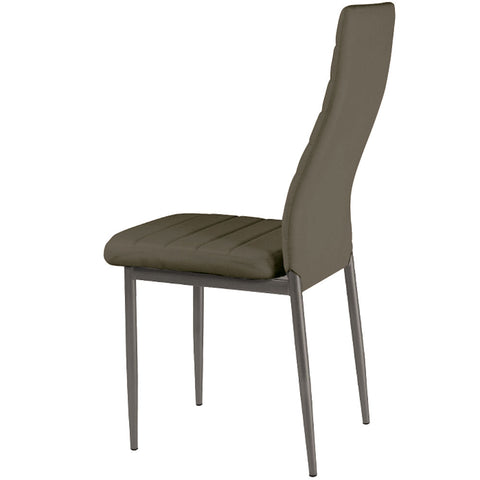 La chaise matelassée Stratus Taupe