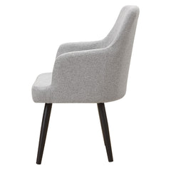 Lot de 2 Fauteuils Neiva Tissu Gris Clair