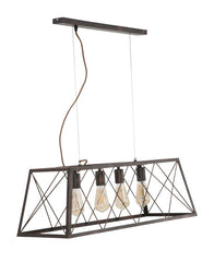 Lampe de plafond industrielle en fer