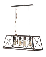 Lampe de plafond industrielle en fer