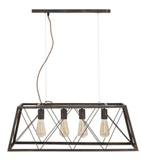 Lampe de plafond industrielle en fer