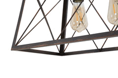 Lampe de plafond industrielle en fer