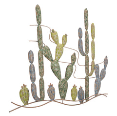 Décoration murale Cactus Métal Multicolore