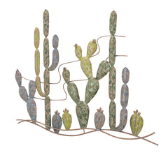 Décoration murale Cactus Métal Multicolore