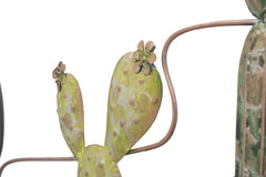 Décoration murale Cactus Métal Multicolore