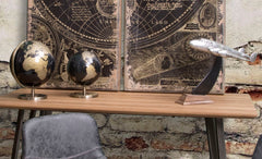 Globe décoratif en plastique base métal