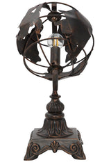 Lampe de table Monde Fer et métal vieilli