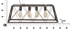 Lampe de plafond industrielle en fer