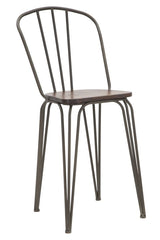 Chaise Harlem Métal et Bois