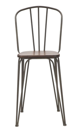 Chaise Harlem Métal et Bois