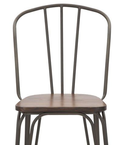 Chaise Harlem Métal et Bois