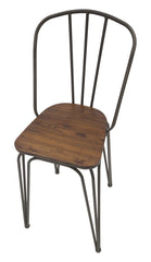 Chaise Harlem Métal et Bois