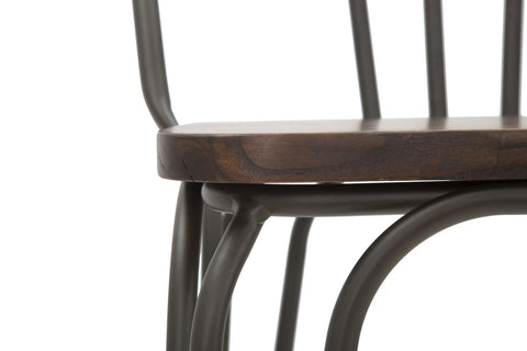 Chaise Harlem Métal et Bois