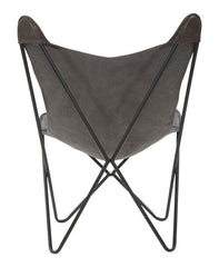 Chaise Montana métal et tissu gris