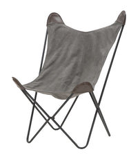 Chaise Montana métal et tissu gris