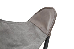 Chaise Montana métal et tissu gris