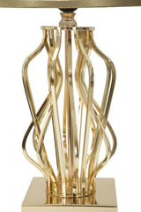 Lampe de table Glam doré et crème