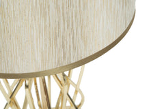 Lampe de table Glam doré et crème