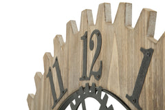Horloge murale en MDF et métal Ingranaggio Plus