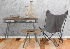Chaise Montana métal et tissu gris