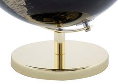 Globe décoratif en plastique et base en métal