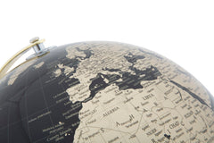 Globe décoratif en plastique et base en métal
