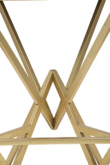 Tabouret de bar Pyramide métal doré Tissu noir