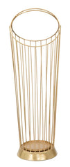 Porte-parapluie en acier doré minimaliste