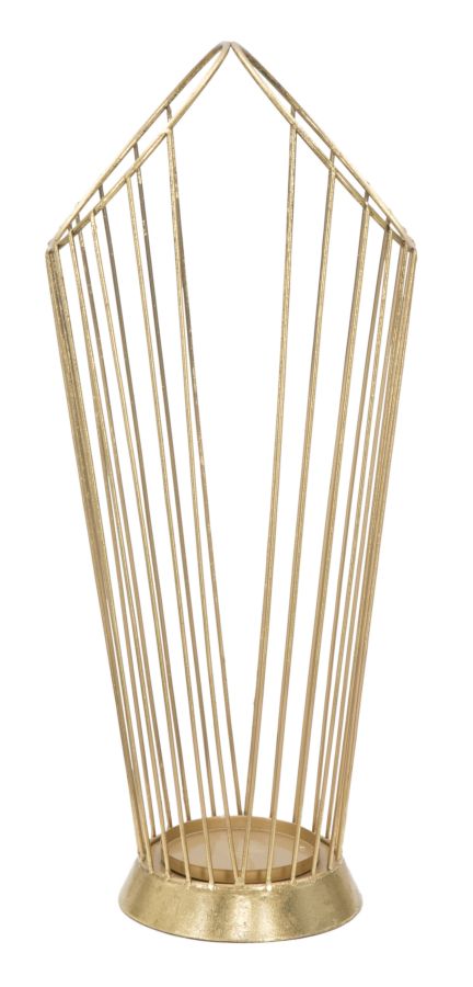 Porte-parapluie en acier doré minimaliste