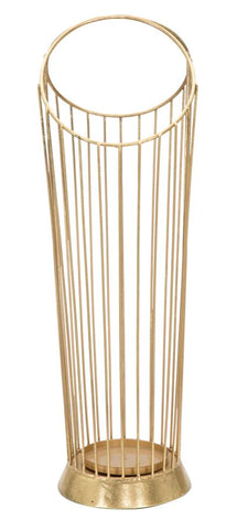 Porte-parapluie en acier doré minimaliste