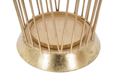 Porte-parapluie en acier doré minimaliste