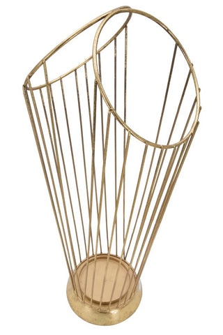 Porte-parapluie en acier doré minimaliste