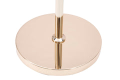 Lampe de table design géométrique Anneaux Métal Or abat-jour Tissu Noir