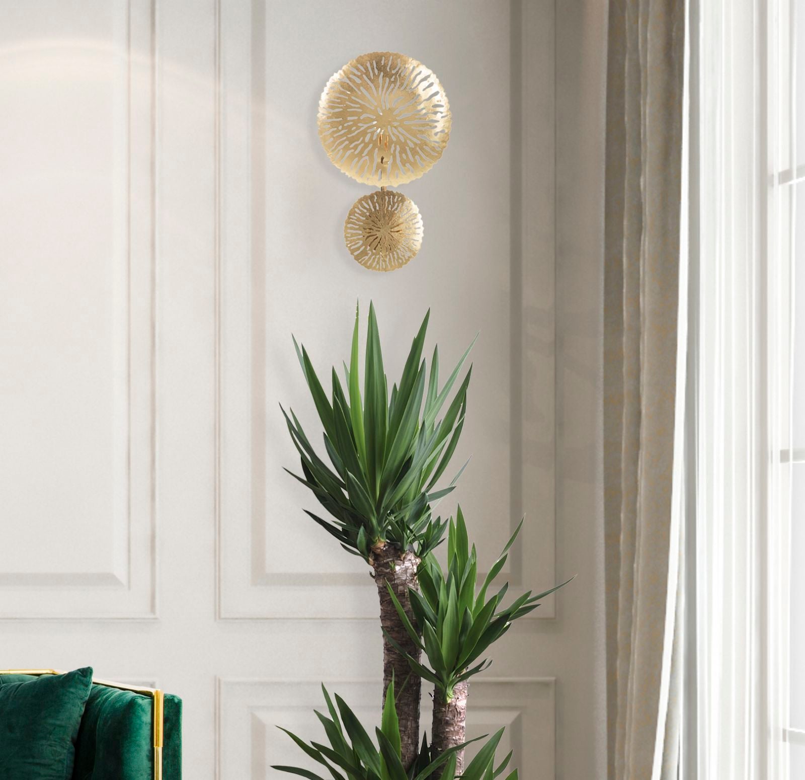 WALL LAMP SIMPLE GLAM CM 28,5X8X46 