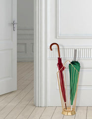 Porte-parapluie en acier doré minimaliste