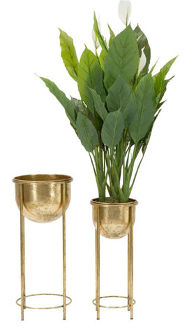 Porte-fleur Coppia métal doré
