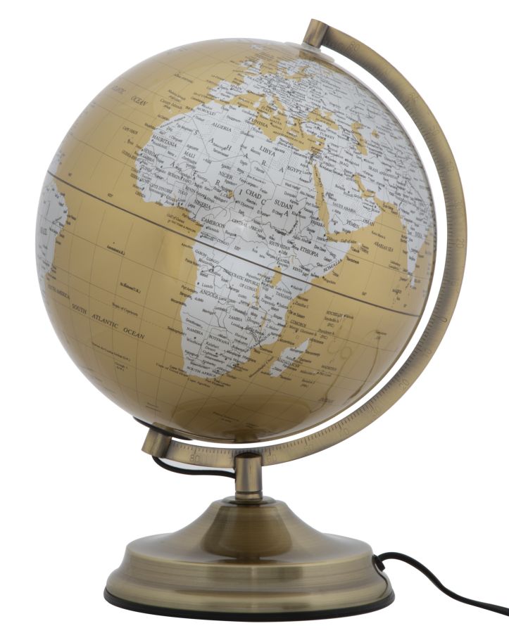 GLOBE ORANGE C/LUCE CM Ø 25X38