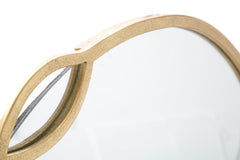 Miroir rond Eleonor métal doré
