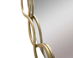 Miroir rond Eleonor métal doré